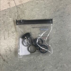 Black and Gray Ring Set Silicone